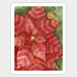 poinsettia Sticker